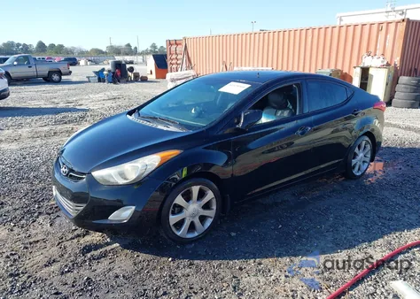 2013 Hyundai Elantra Limited from USA, damaged, VIN 5NPDH4AE6DH420527